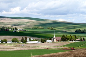 View of Greencreek from the cemetery